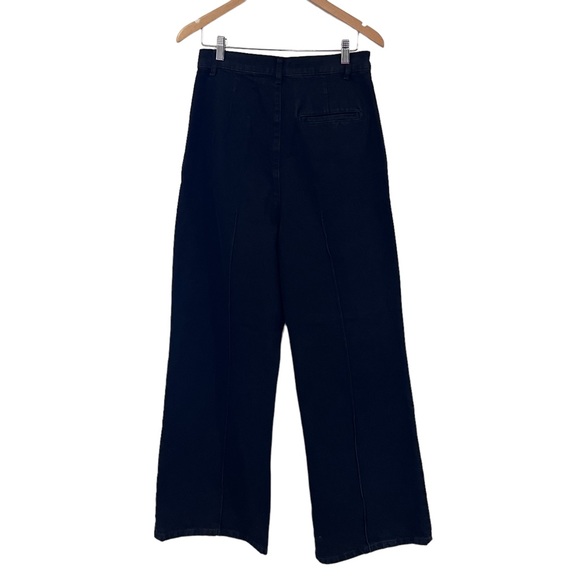 ZARA pleated wide leg denim pants JEANS - Picture 6 of 8